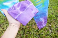 REZERVÉ! Pánské POHODLNÉ KALHOTY (tepláky) batika DUHOVÉ, L Šťastní lidé-M Pánské duhové kalhoty batika