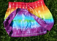 Duhová sukně + kraťasy 