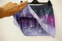 Fialková sukně sportovní batika