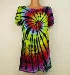 Dámské duhové šaty batika