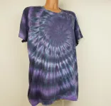 Dámské batikované tričko INDIGO, 3XL Šťastní lidé-M Indigo tričko dámské batika