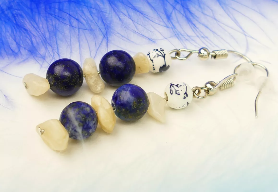 Náušnice Lapis lazuli