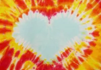 Pánské ohnivé tričko batika