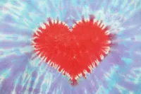 Modré tričko srdíčko 